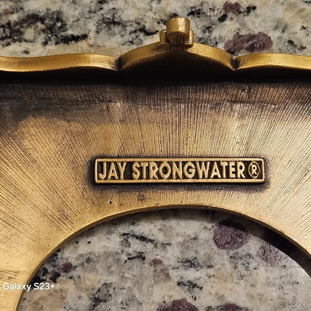 RARE JAY STRONGWATER ARABESQUE TISSUE HOLDER VANITY BOX COVER